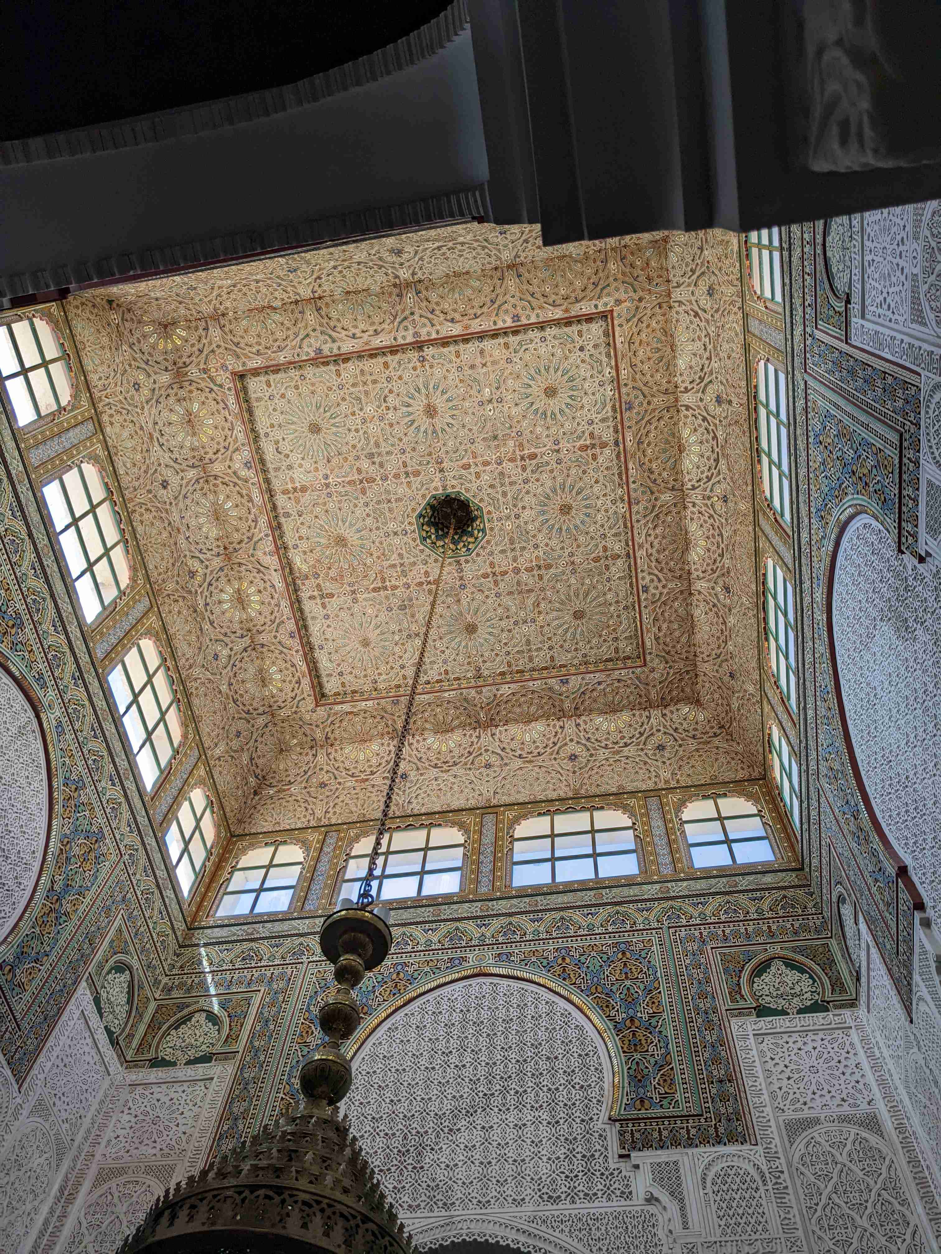 ceiling and walls of patio